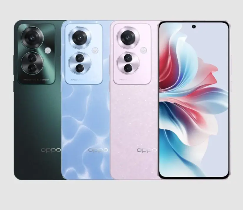 Oppo Reno11 F con pantalla AMOLED de 6,7 pulgadas. Foto: Cortesía