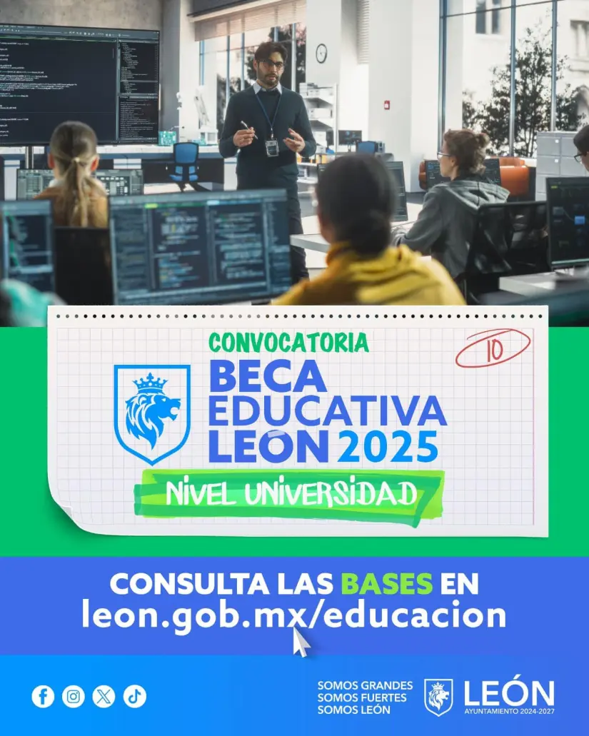 Beca Educativa de universidad paga $6,000. Foto Dirección General de Educación