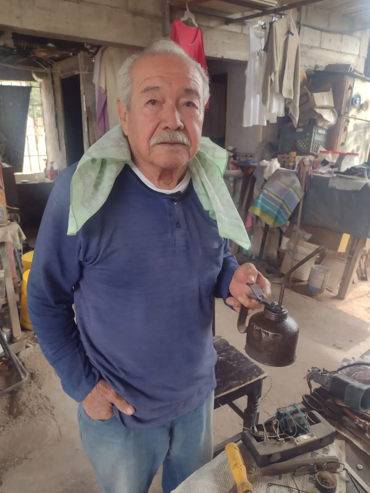 Don Jorge trabajaba en el Ingenio de Navolato durante 38 años.