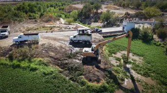 Limpieza en la Presa Derivadora: Culiacán se prepara para la temporada de lluvias