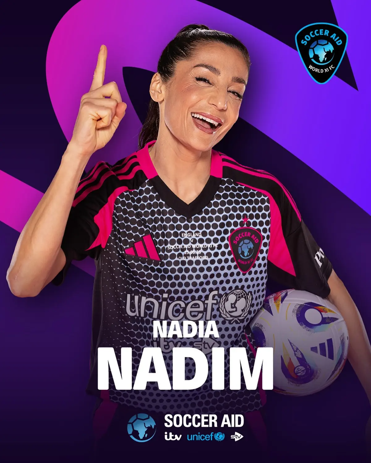 Jugadora de futbol Nadia Nadim. Foto: Facebook Nadia Nadim.