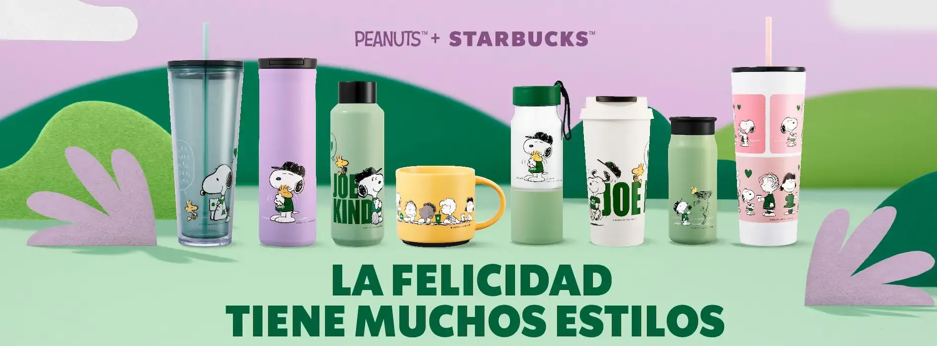 Celebrar las pequeñas alegrías de la vida con la bebida especial de Snoopy. Foto: Starbucks