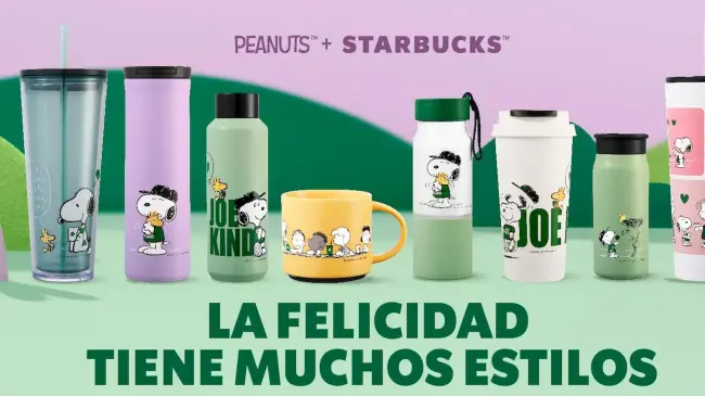 Celebrar las pequeñas alegrías de la vida con la bebida especial de Snoopy. Foto: Starbucks