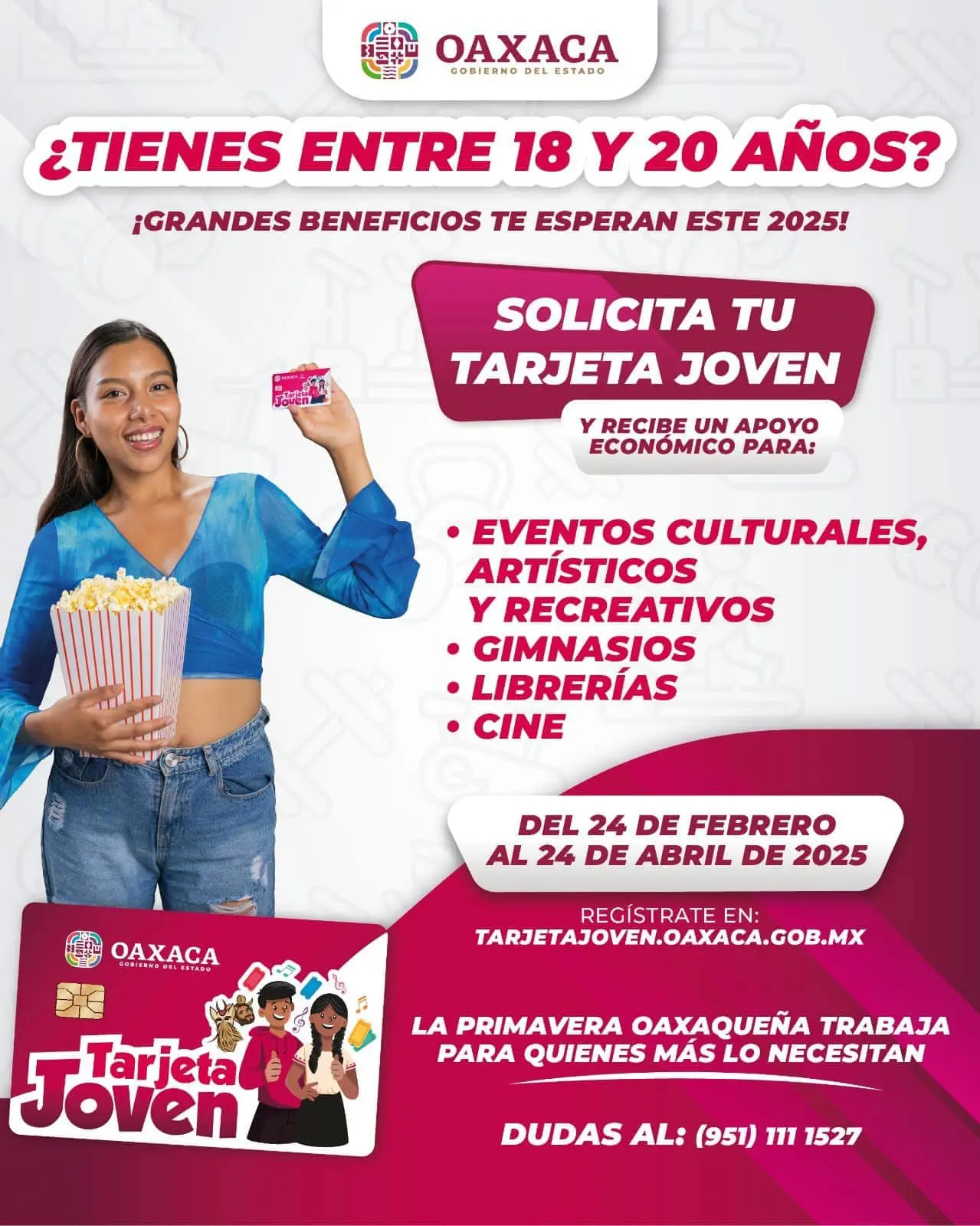 Programa de Tarjeta Joven 2025 en Oaxaca. Foto: Cortesía