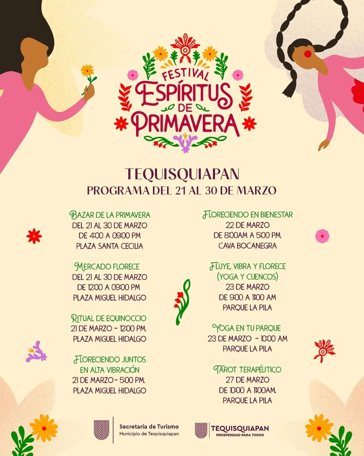 Programa para el Festival Espíritus de Primavera. Foto: Cortesía