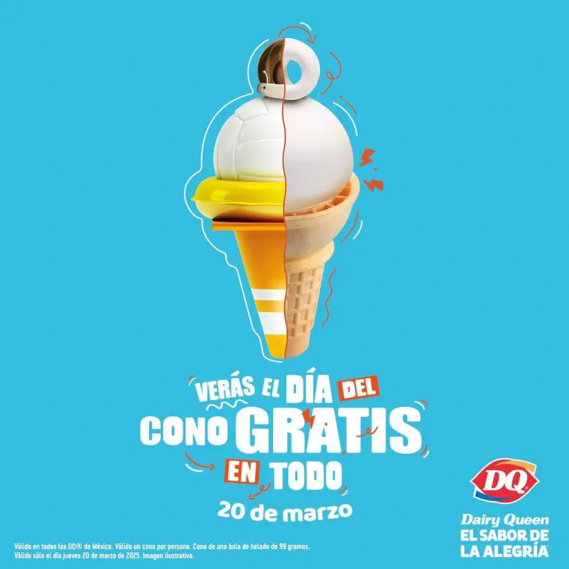 Día del Cono Gratis en Dairy Queen en México. Foto Cortesía