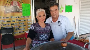 Francisco Padilla dejó el taxi para emprender su negocio de carnitas en Los Ángeles, Culiacán