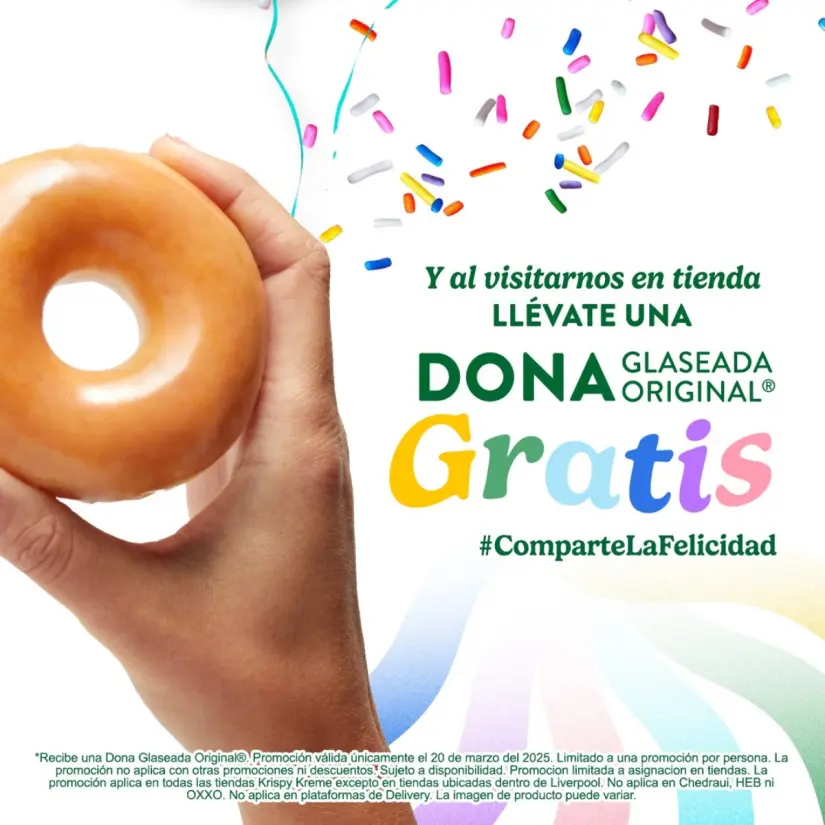 ¡Día de la Felicidad en Krispy Kreme! Así puedes conseguir donas gratis hoy