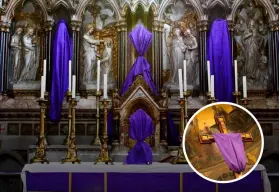 ¿Por qué se tapan los santos en Semana Santa?