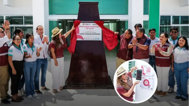 Inauguración de la primera institución de educación superior de la Universidad Tecnológico de Tulum en Quintana Roo