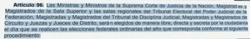 Artículo 96 de la Constitución Mexicana. Imagen. Mañanera del Pueblo.