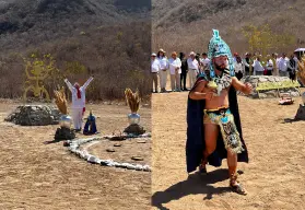 Así se vivió el ritual del Equinoccio de Primavera en los petroglifos de La Piedra Pintada, El Tecomate