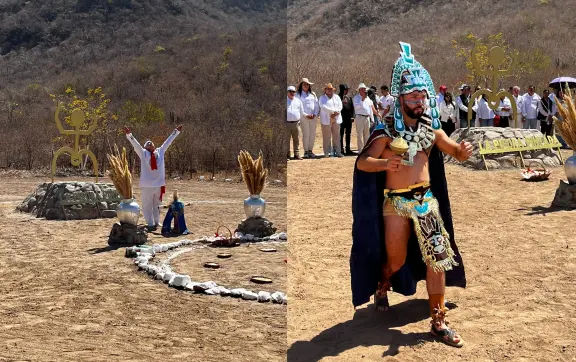 Así se vivió el ritual del Equinoccio de Primavera en los petroglifos de La Piedra Pintada, El Tecomate