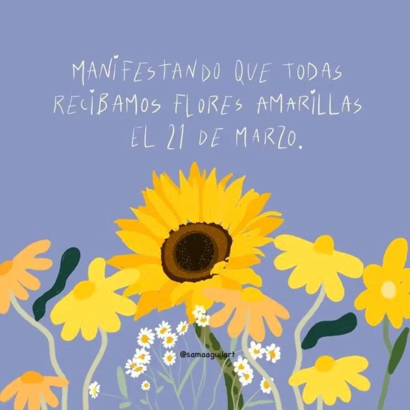 Flores amarillas para todas las personas espeiales. Foto Pinterest