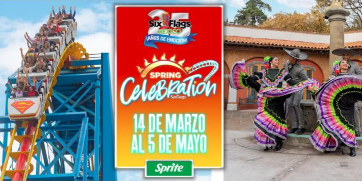 Spring Celebration: los 25 años de Six Flags. Foto: Facebook Six Flags Mexico