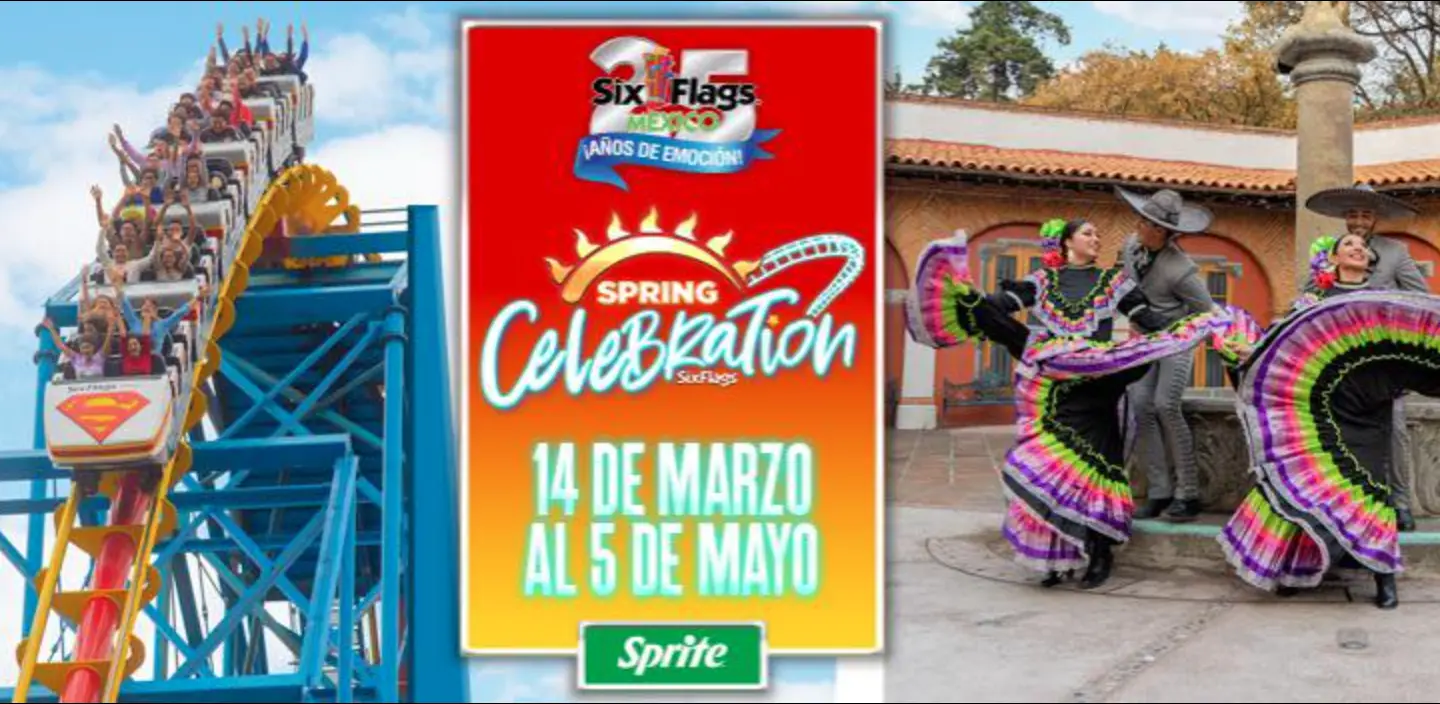 Spring Celebration: los 25 años de Six Flags. Foto: Facebook Six Flags Mexico