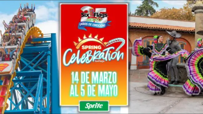 Spring Celebration: los 25 años de Six Flags. Foto: Facebook Six Flags Mexico