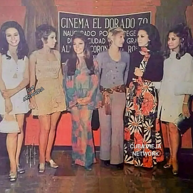 Joya de fotografía del año (1970) las actrices de izquierda a derecha: Alma Muriel, Ana Martín, Verónica Castro, Nadia Milton, Angélica María y Norma Lazareno.