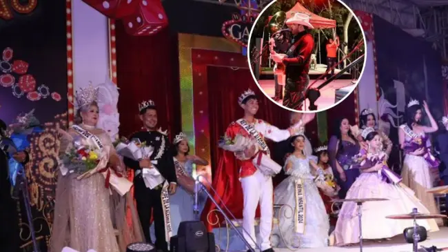 Gran ambiente y alegría en el Carnaval Sinaloa de Leyva 2025. Foto: Cortesía