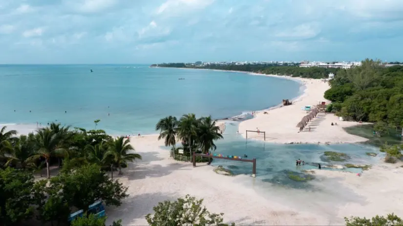 Playa Punta Esmeralda, en Playa del Carmen. Foto: Ayuntamiento de Solidaridad. 