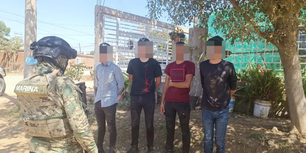 Detienen a cuatro personas y aseguran armas y droga en Mazatlán