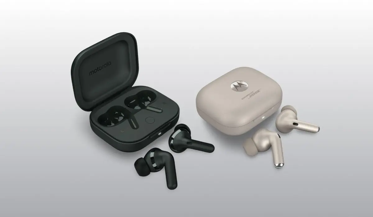 Motorola Moto Buds Plus con diseño atractivo. Foto: Cortesía