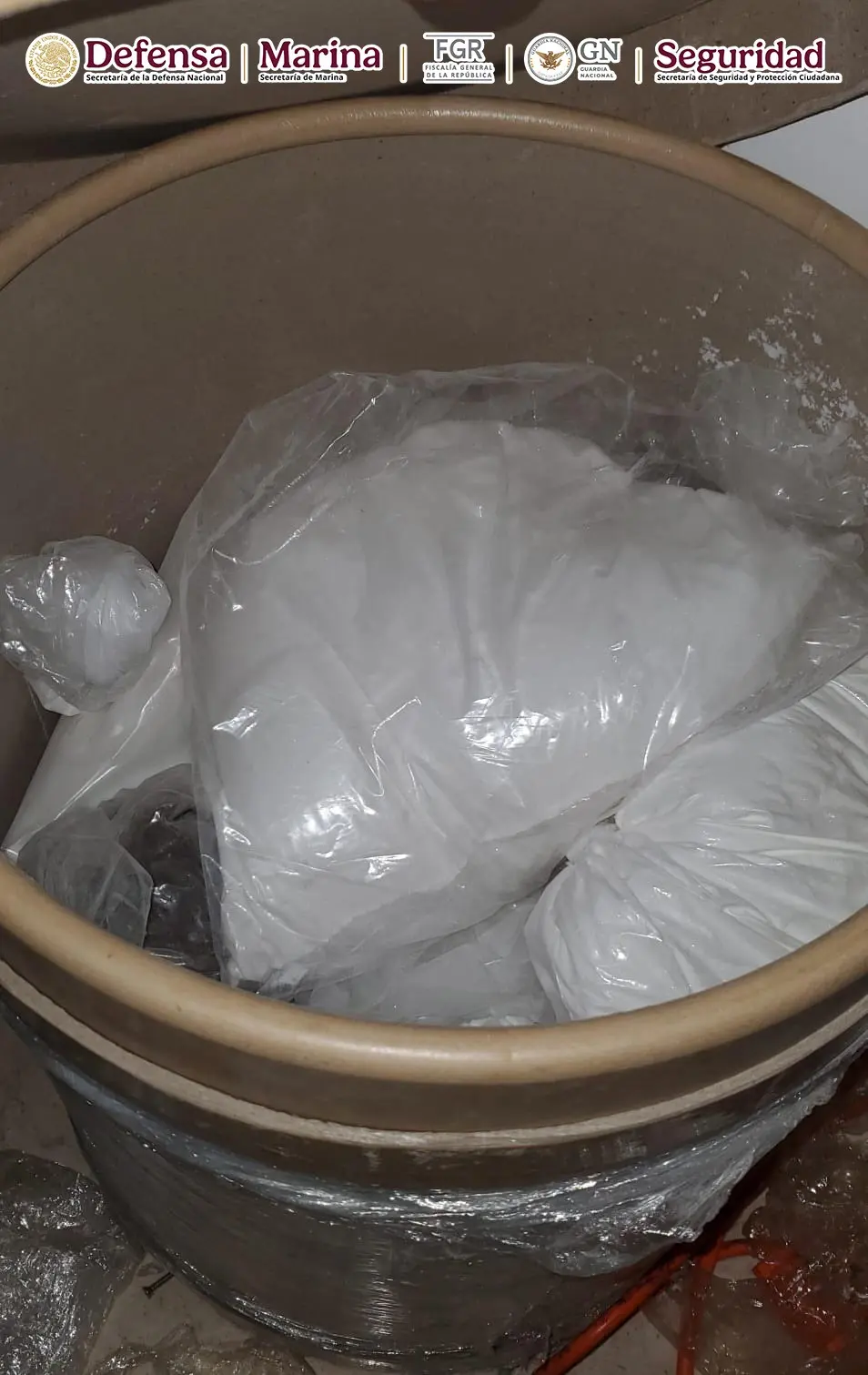Droga decomisada en Culiacán