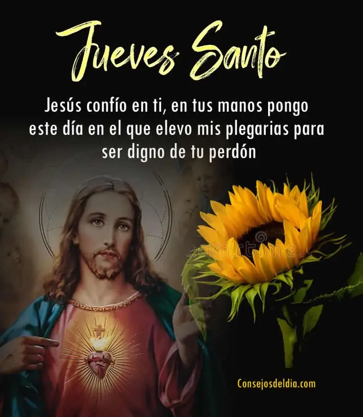 Envía frases e imagenes bonitas este Jueves Santo. Foto: Pinterest.