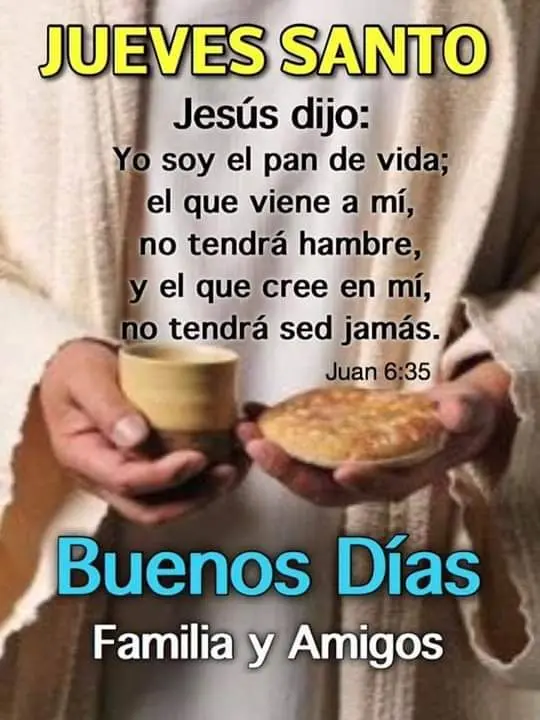 Comparte mensajes especiales con tu círculo cercano este Jueves Santo. Foto: Pinterest.