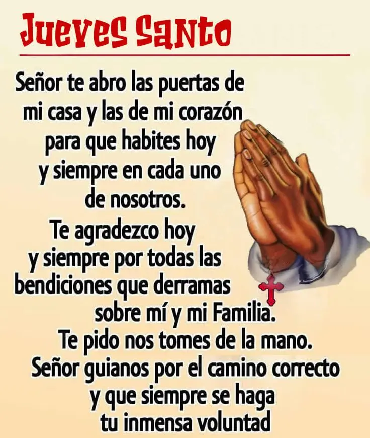 Este Jueves Santo es un día especial para reflexionar. Foto: Pinterest.