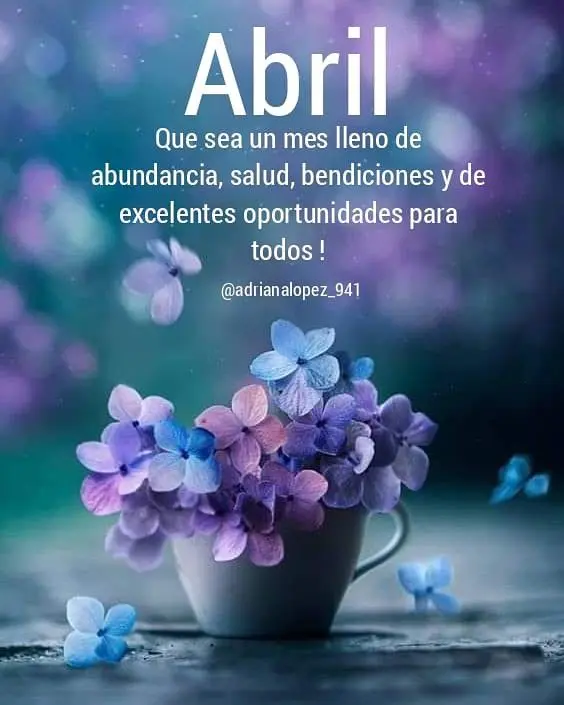 Portadas para recibir el mes de abril