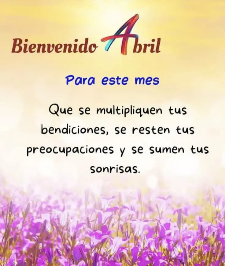 Portadas para recibir el mes de abril