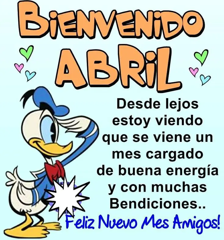 Portadas para recibir el mes de abril