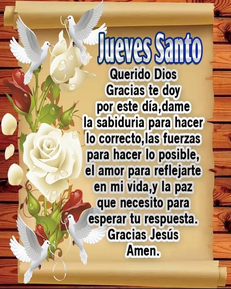 Comparte oraciones este Jueves Santo. Foto: Pinterest.