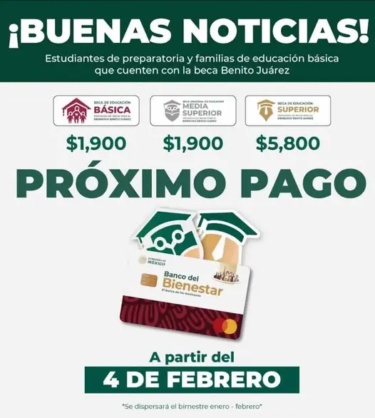 Próximos pagos de Becas Benito Juárez para todo los niveles educativos. Foto:Cortesía.