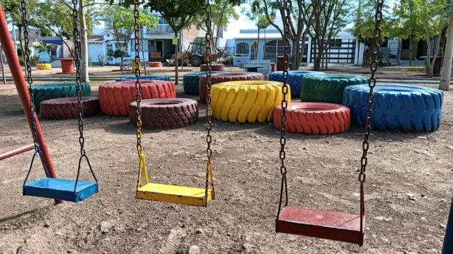 Mayté Olivas, presidenta del comité vecinal, es la principal impulsora de las mejoras del Parque Nakayama.