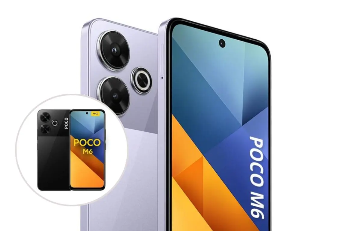 Xiaomi Poco M6 con pantalla LCD.Foto: Cortesía