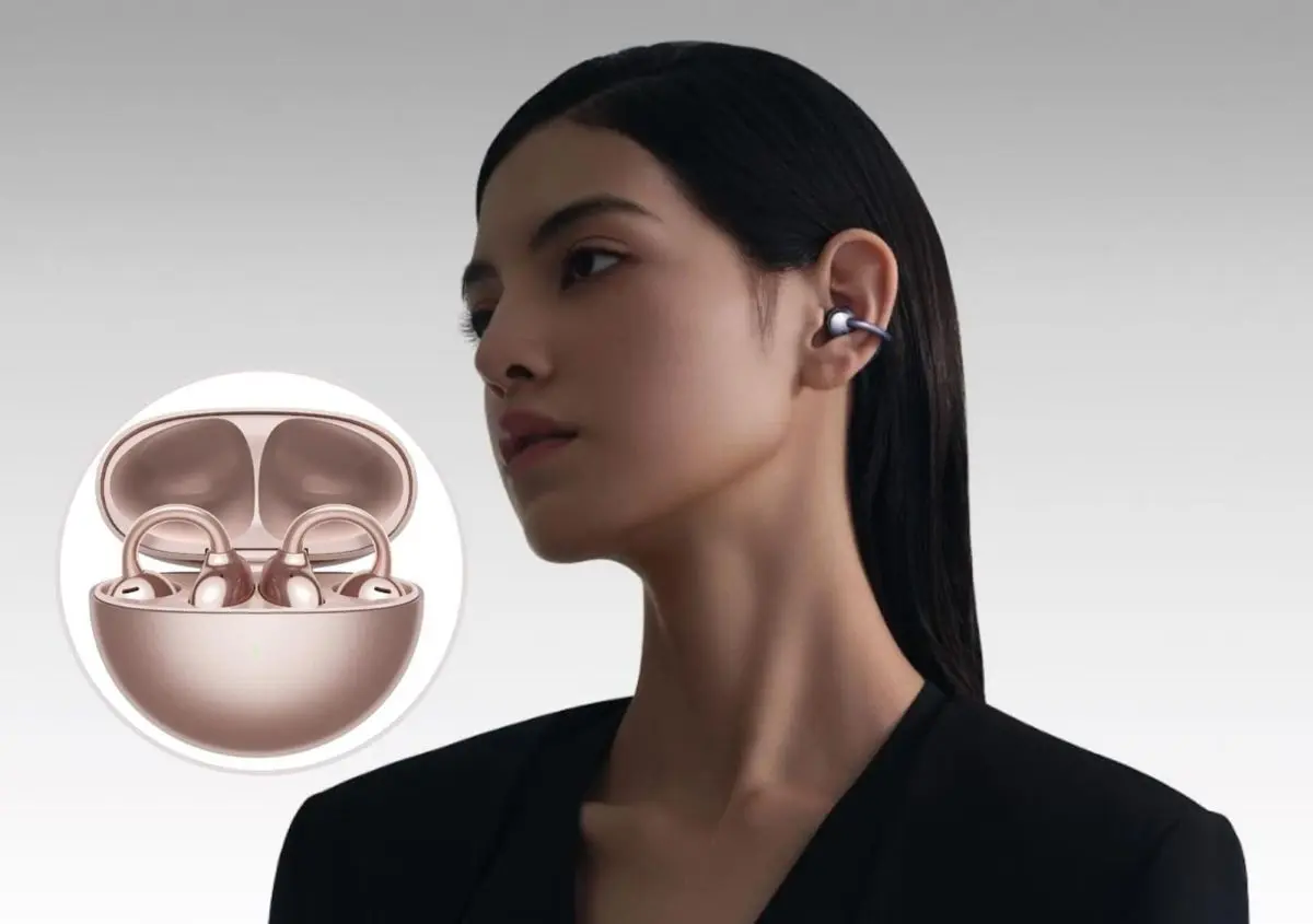 Auriculares Huawei FreeClip con diseño sofisticado. Foto: Cortesía
