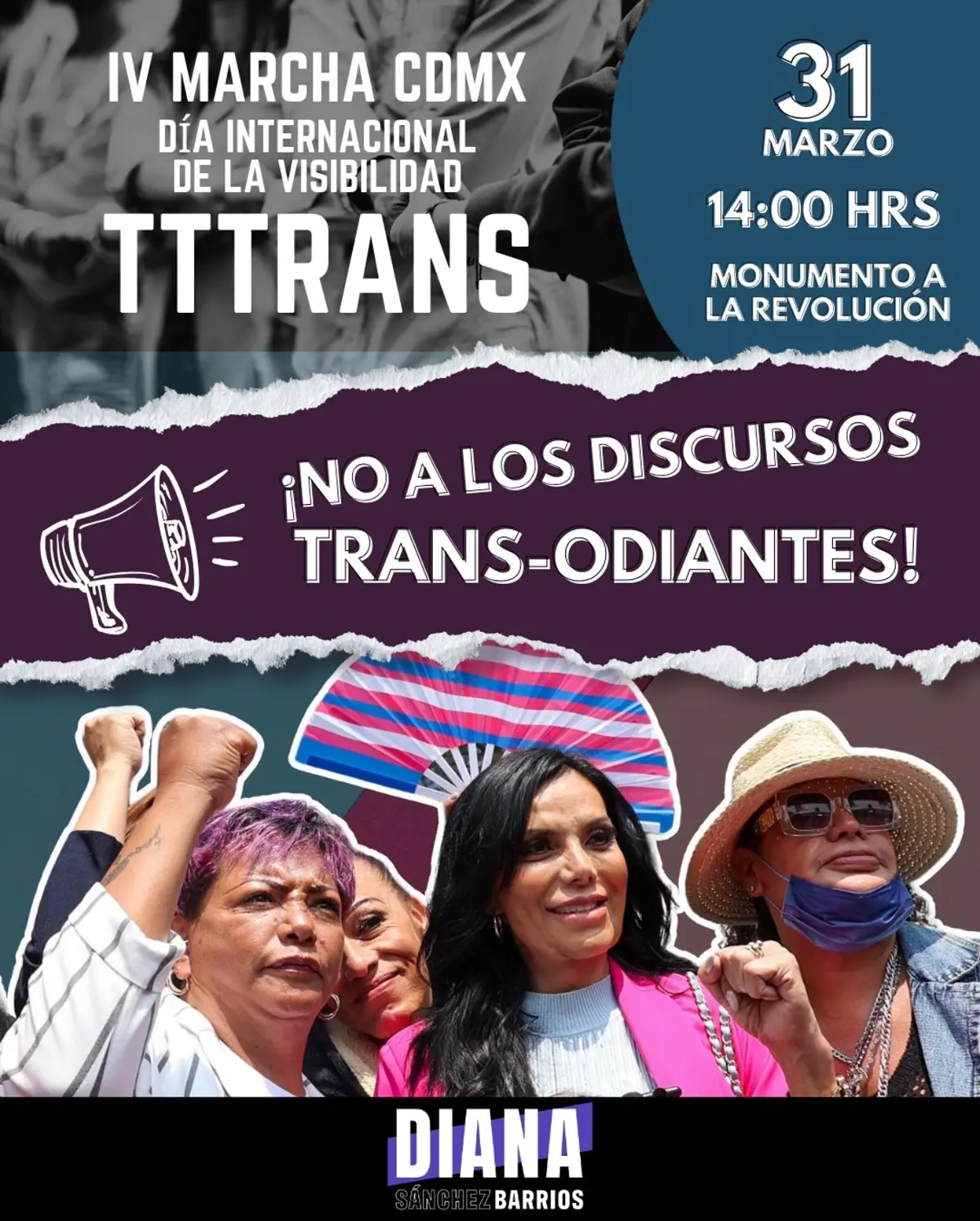 Cuarta Marcha por la Visibilidad Trans. Foto: cortesía.