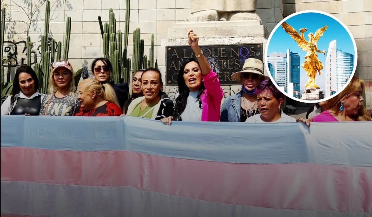 Marcha en CDMX por la Visibilidad Trans. Foto: Facebook Diana Sánchez Barrios
