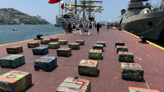 Decomiso de cocaína en Acapulco.