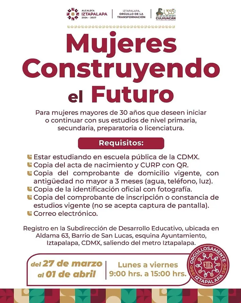 Convocatoria oficial. Foto: Gob. de México