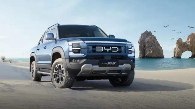 La BYD Shark combina potencia y sostenibilidad en una pickup. Foto: BYD