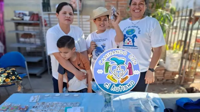 Detalles de la caminata 2025 por el autismo en Culiacán. Foto: Brenda Camacho