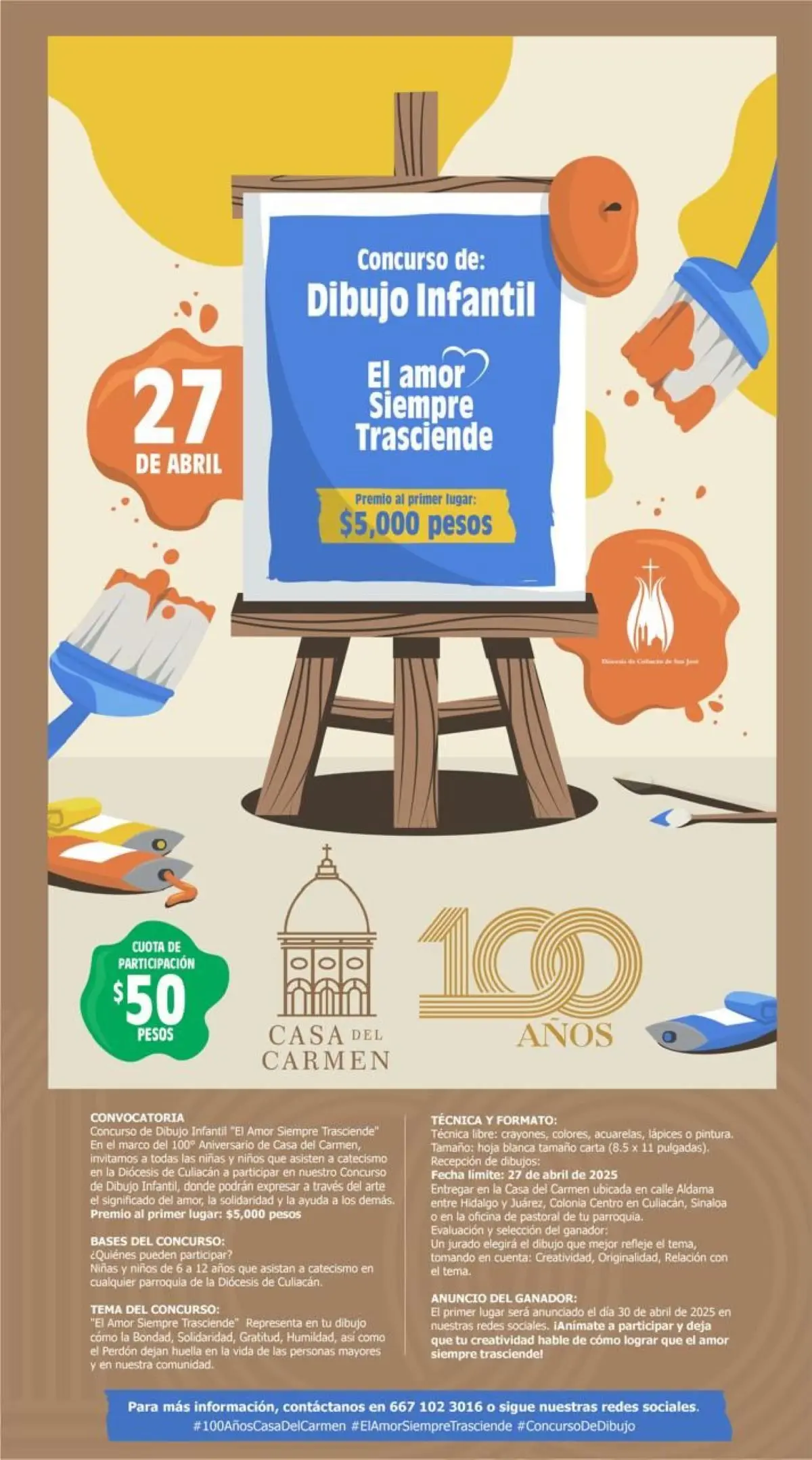 Conoce las bases de la convocatoria del concurso infantil de dibujo de Casa del Carmen