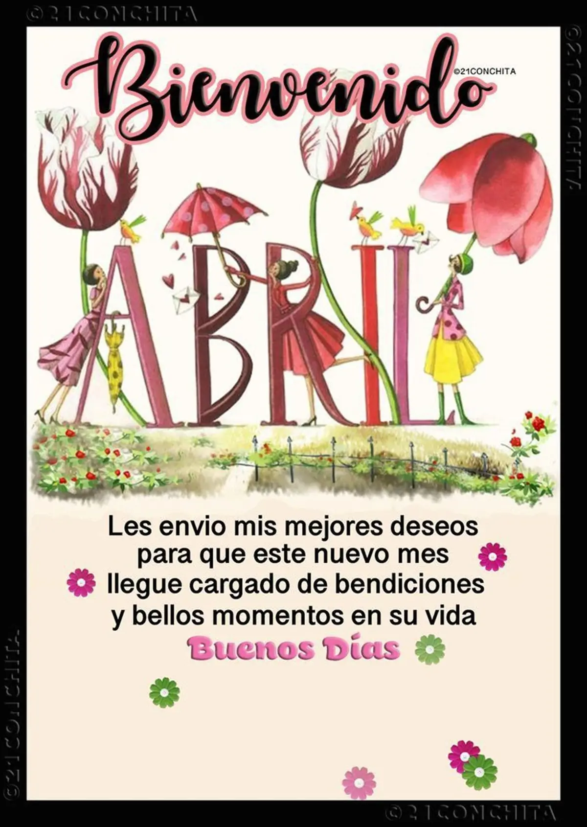 Frases bonitas para el mes de abril.