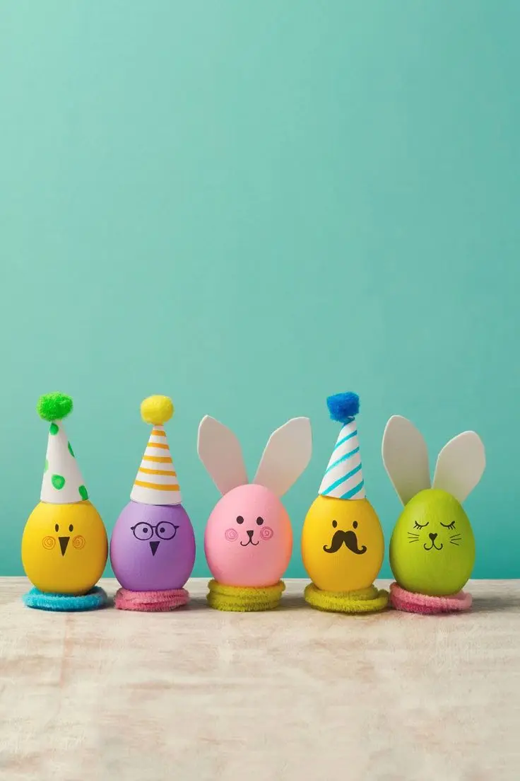 Deja volar tu imaginación al hacer huevos de Pascua. Foto: Pinterest.