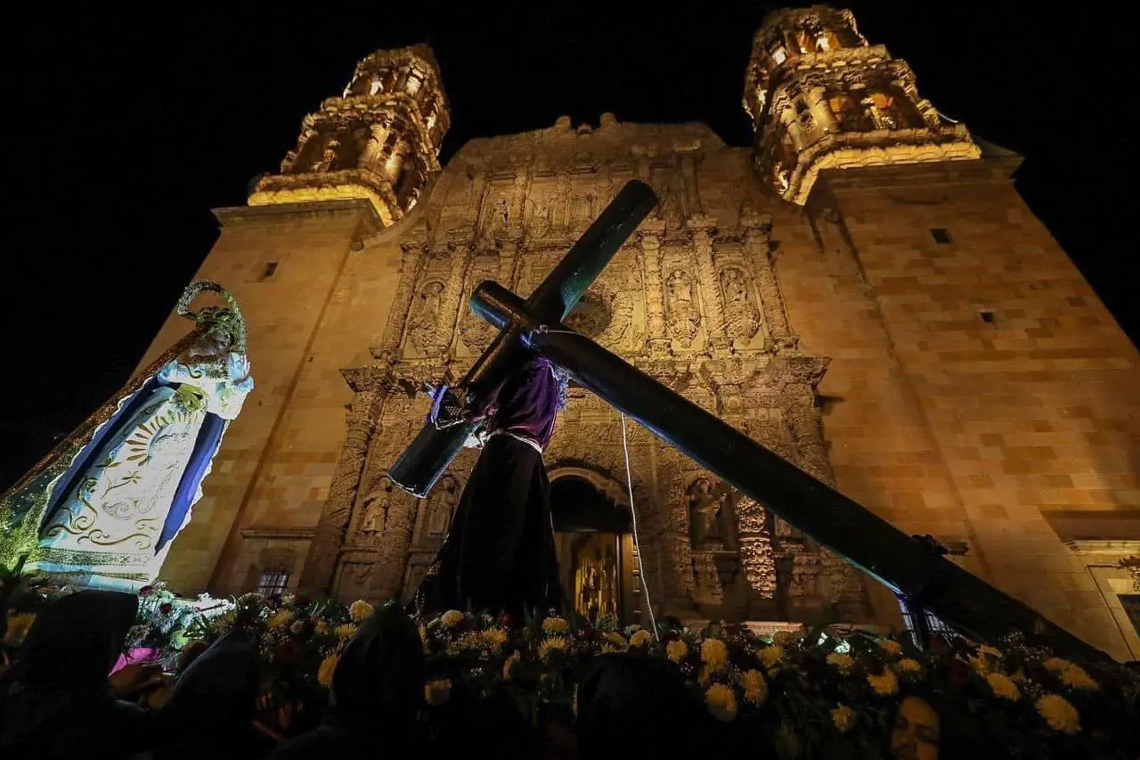 Estos son los detalles de la Procesión del Silencio en Zacatecas 2025. Foto: Secretaría de Turismo de Zacatecas.