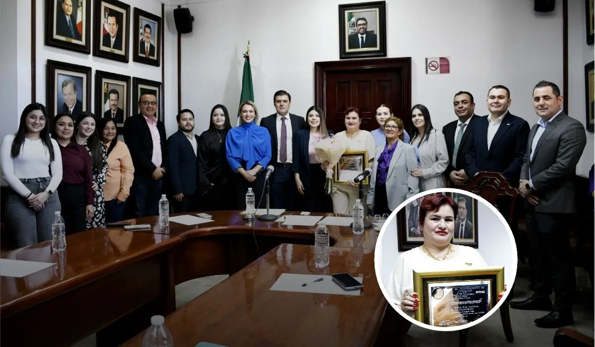 Yesenia Rojo Carrizosa galardonada con el Premio Mujer Culiacanense 2025. Foto: Cortesía.