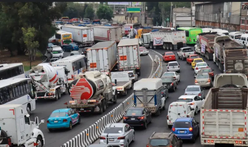 Mega Marcha Transportista en CDMX. Foto: cortesía.